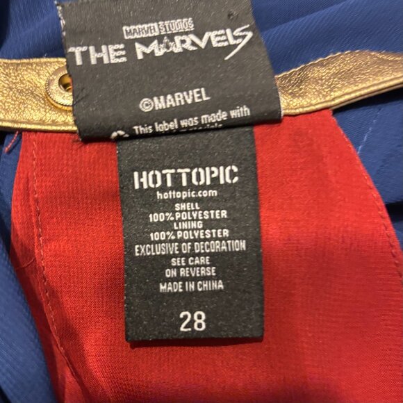 Her Universe Marvel The Captain Marvel Maxi Costume Dress Plus Size 28 - Picture 7 of 9
